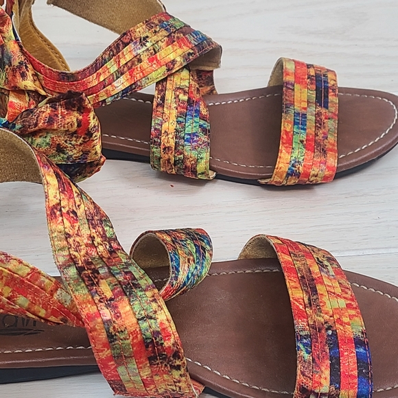 Kalli Colorful Strap Sandals Women's Shoes 7 - Picture 4 of 7